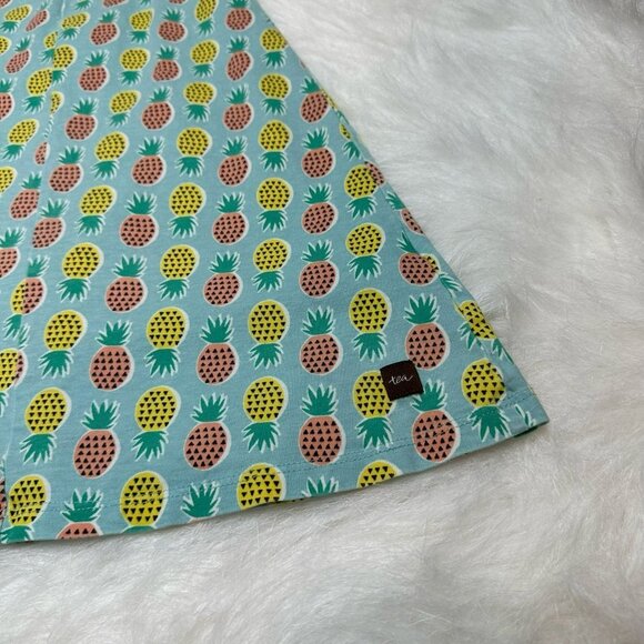 Tea Collection Girls Cotton Knee-Length Sleeveless Pineapple Dress Size 8 - Picture 4 of 6